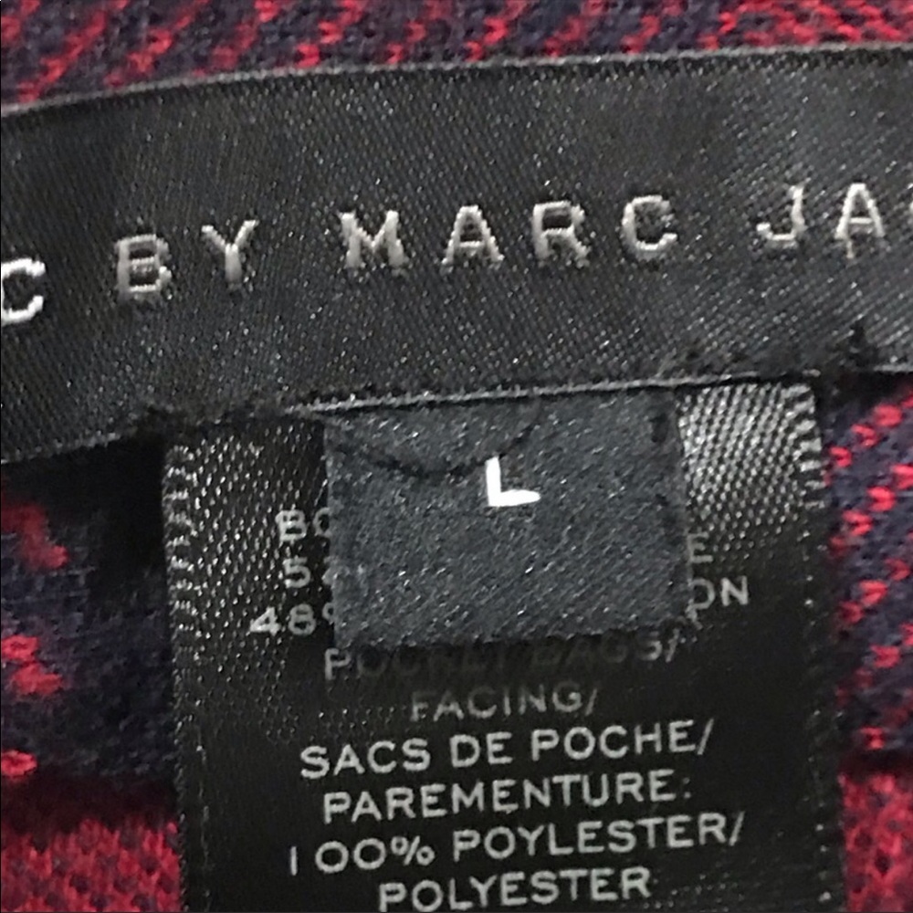 Marc By Marc Jacobs Maya Plaid Jacquard Skirt in Ink Blue Multi Size Large - Picture 5 of 13